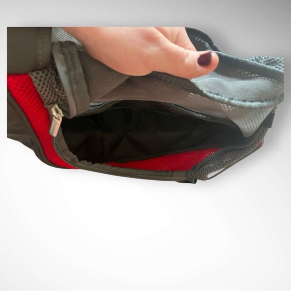 Sling Pet Carrier For Cat Or Dog Red & Gray Adjustable Strap | NWOT - Picture 5 of 5